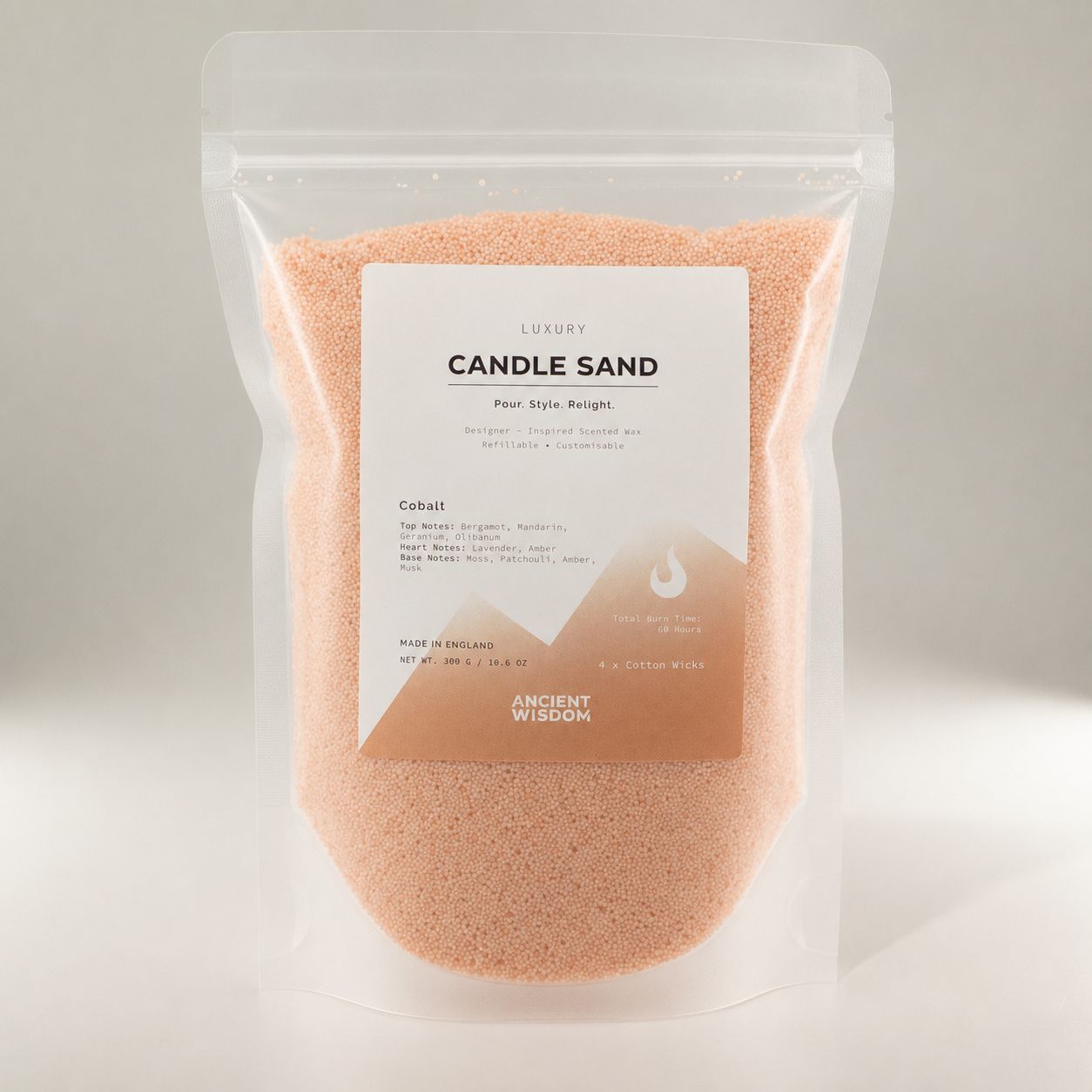 Candle Sand – Taupe Orange Cobalt