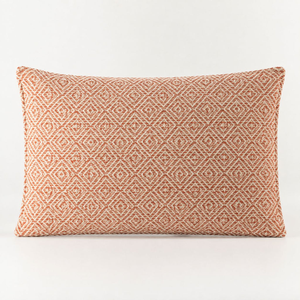 Classic Cushion Cover - Burgundy Squares - 30x50cm - Lumber Style