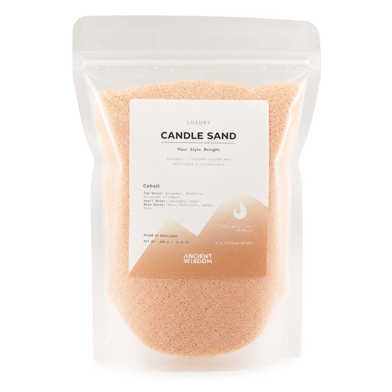 Candle Sand – Taupe Orange Cobalt