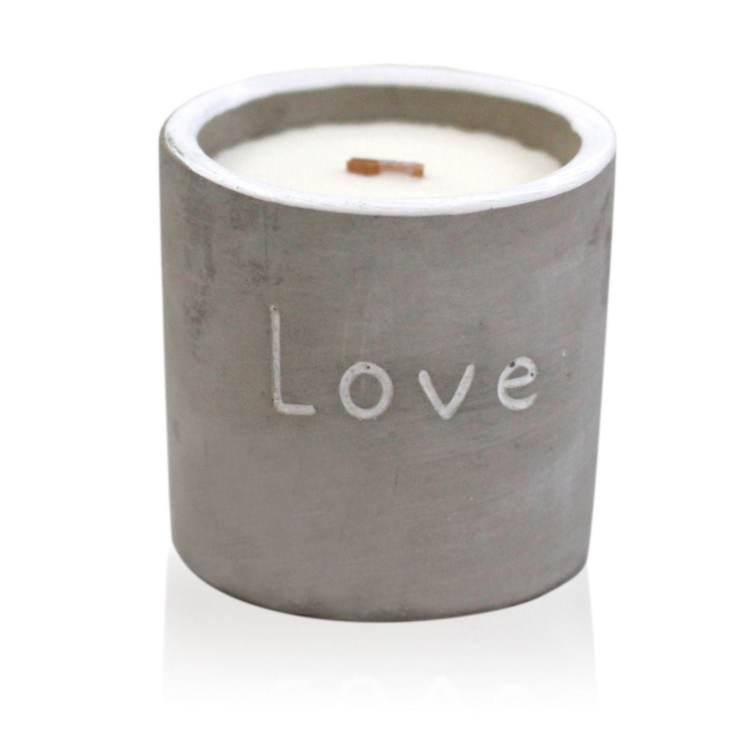 Concrete Wood Wick Candle – Purple Fig & Cassis (Medium)