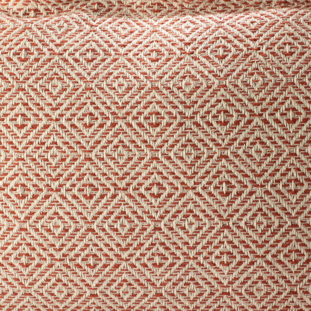 Classic Cushion Cover - Burgundy Squares - 30x50cm - Lumber Style