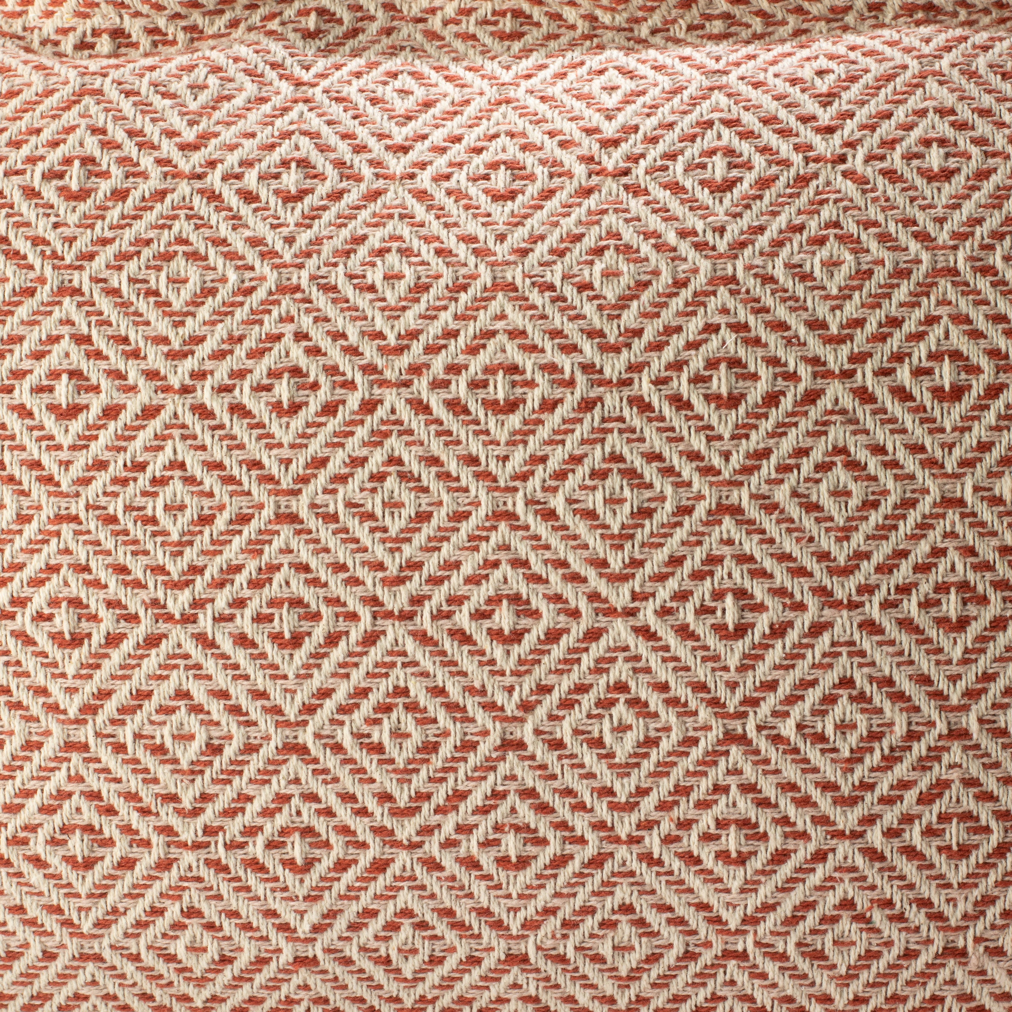 Classic Cushion Cover - Burgundy Squares - 30x50cm - Lumber Style