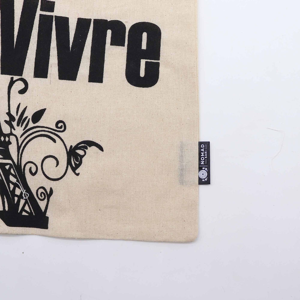 Nomad Sari Iconic Basic Tote Bag - Joie de Vivre - Natural 4oz