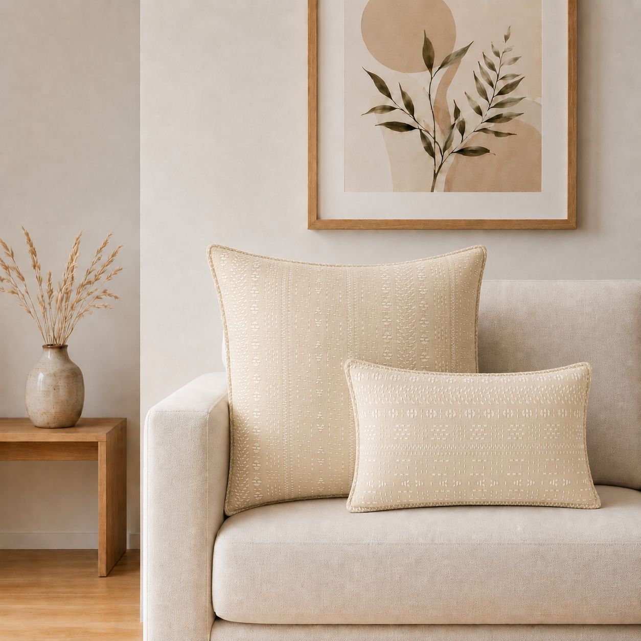Classic Cushion Cover - Soft Stone - 60x60cm - Jumbo Style