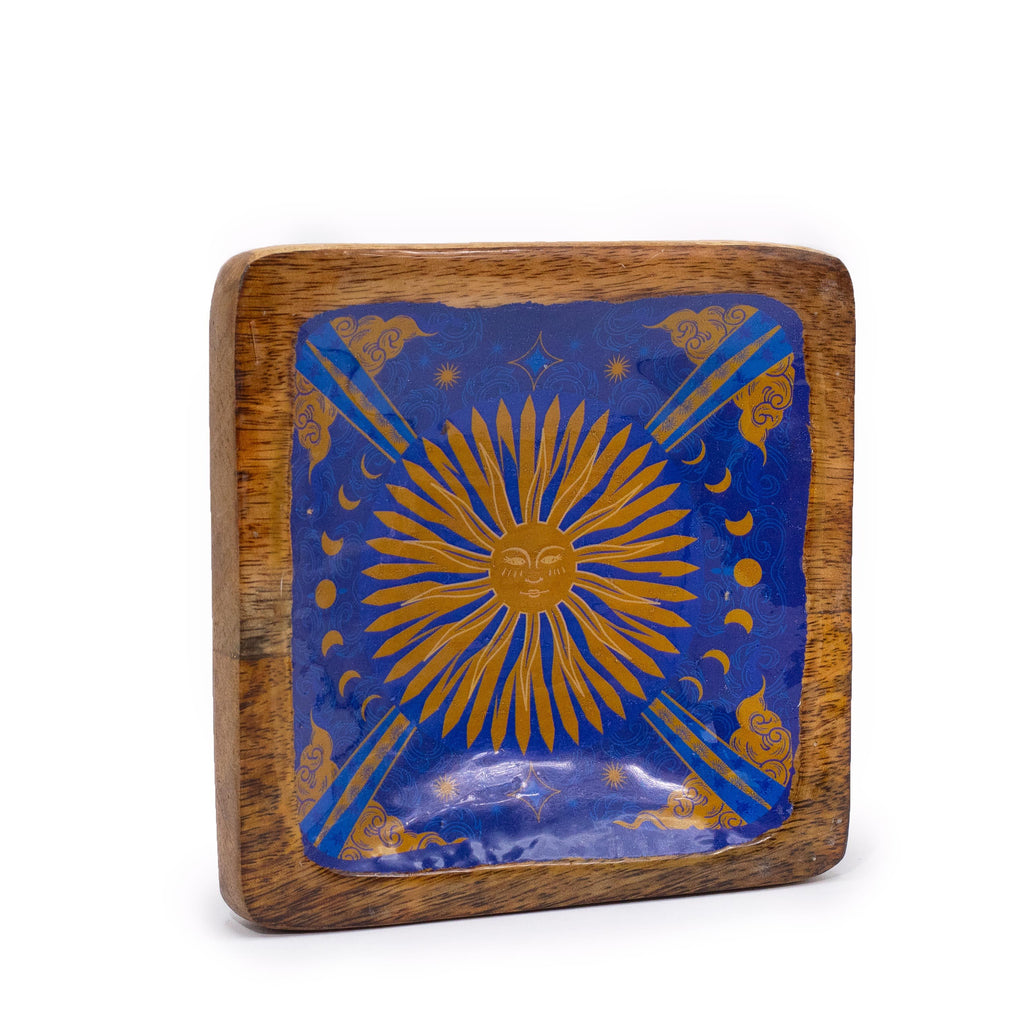 Hop Hare Big Enamelled Square Trinket Tray - The Sun