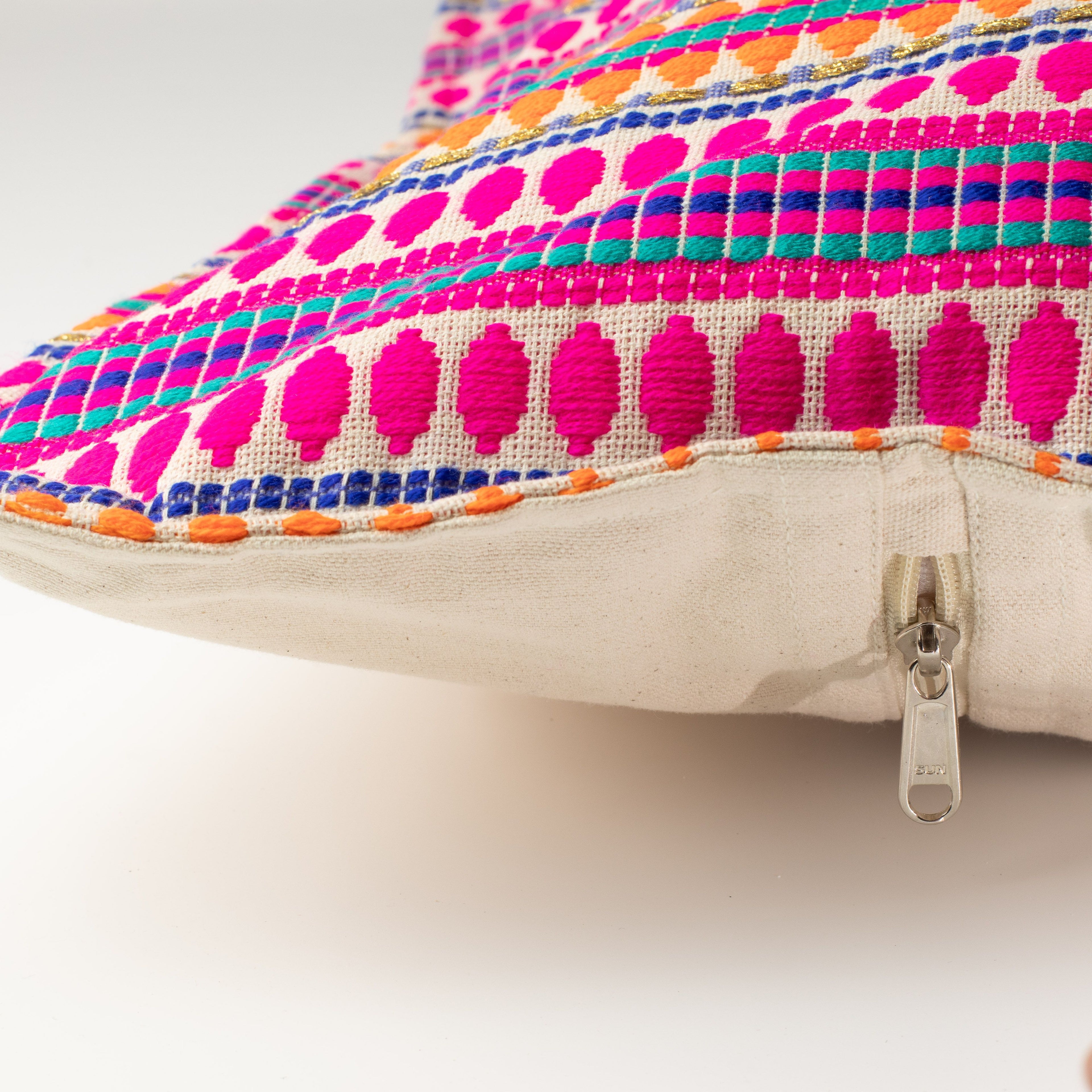 Classic Cushion Cover - Neon Stripes - 60x60cm - Jumbo Style