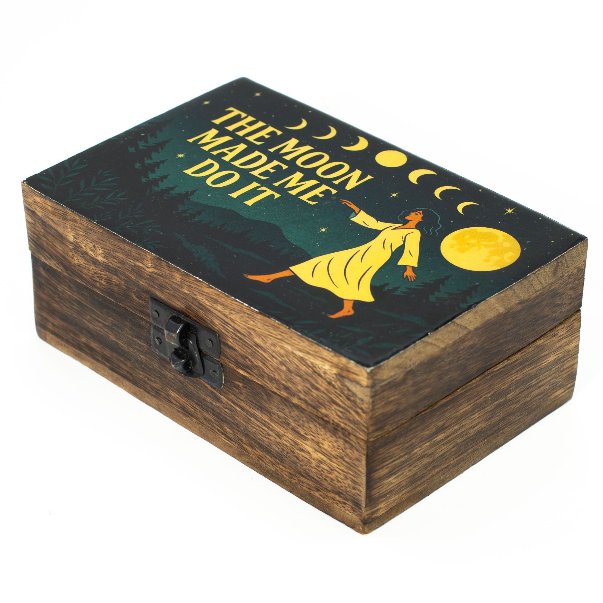 Medium Enamelled Box  - The Moon Made me Do It