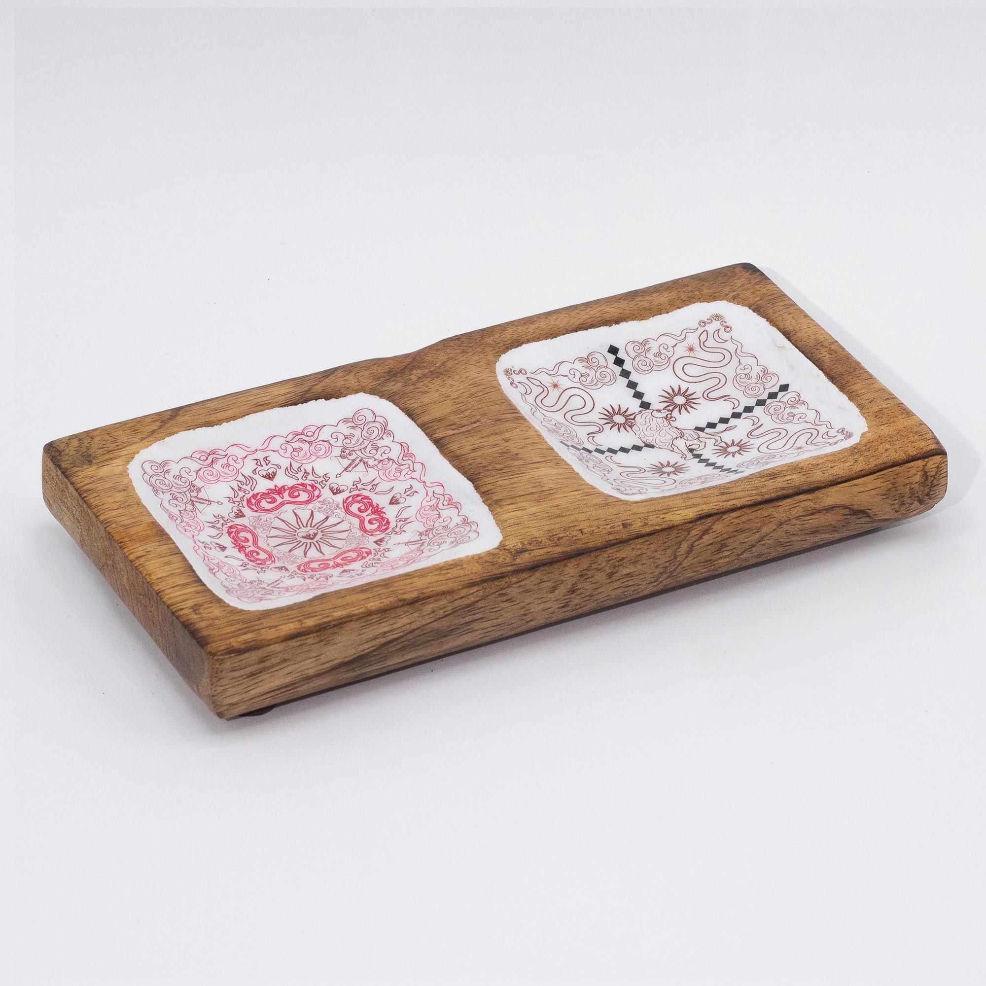 Hop Hare Enamelled Double Trinket Tray - Cupid & Lion
