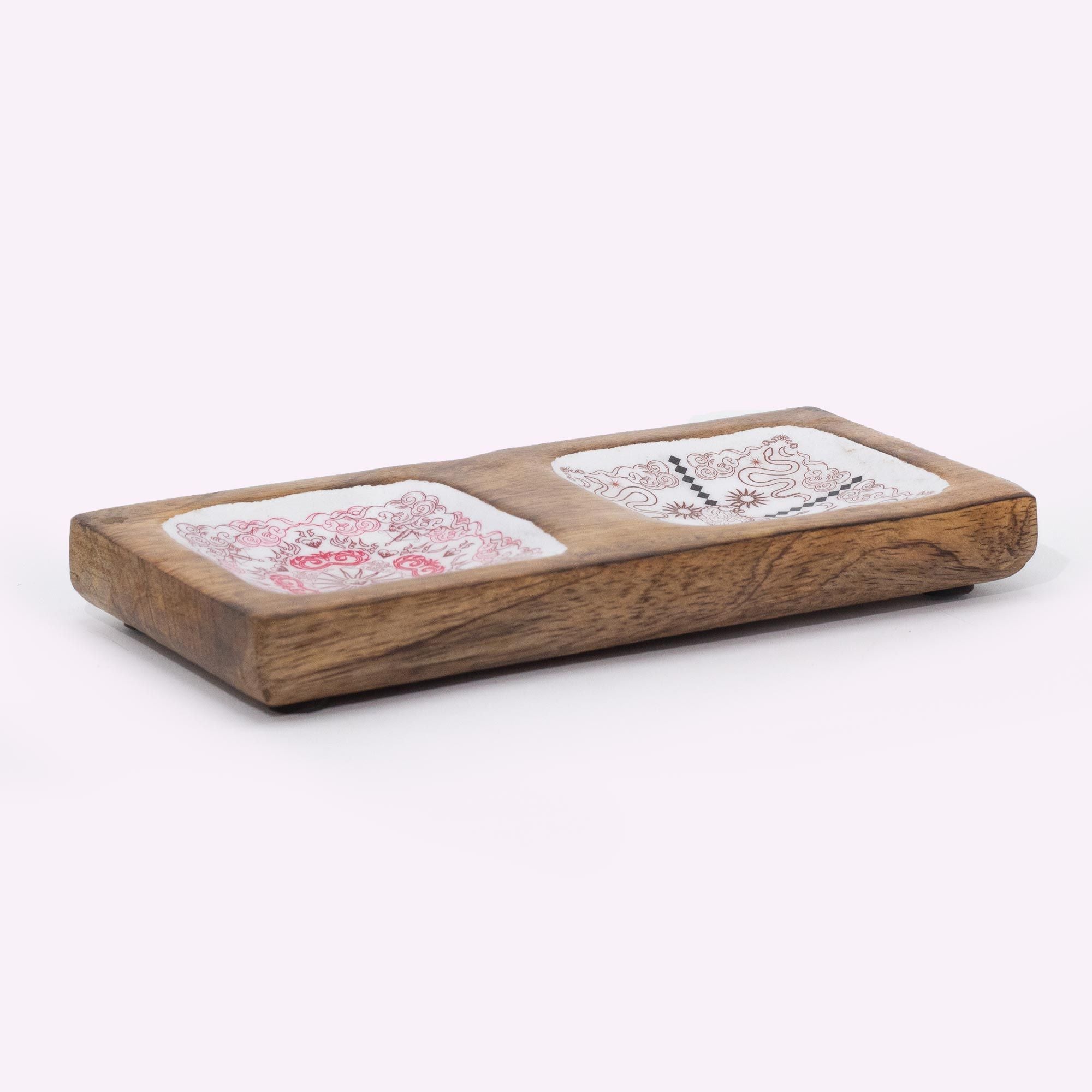 Hop Hare Enamelled Double Trinket Tray - Cupid & Lion