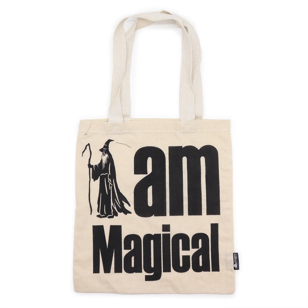 Nomad Sari Iconic Basic Tote Bag - I Am Magical - Natural 4oz