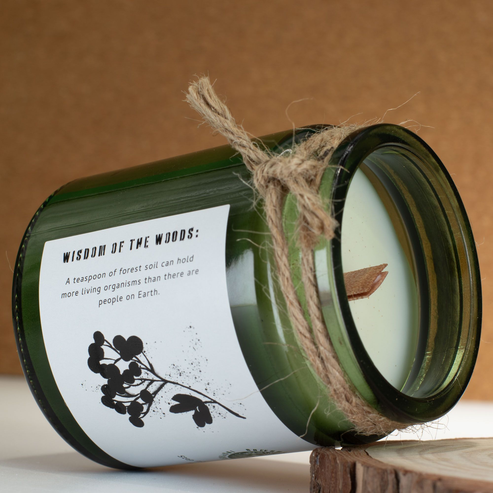 Greenman Woodwick Soy Candle – Woodland Zest