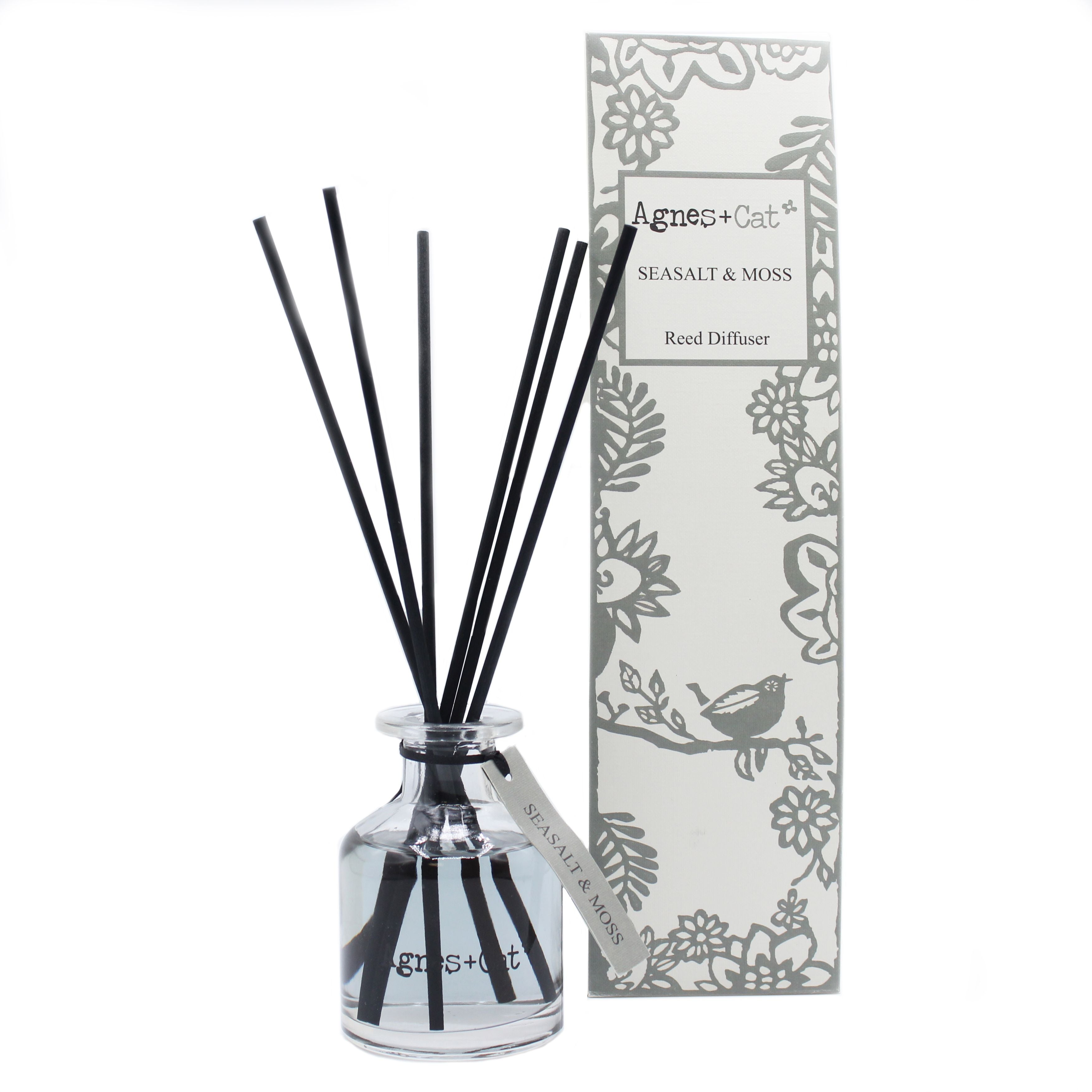 Agnes + Cat 140ml Reed Diffuser – Sea Salt & Moss