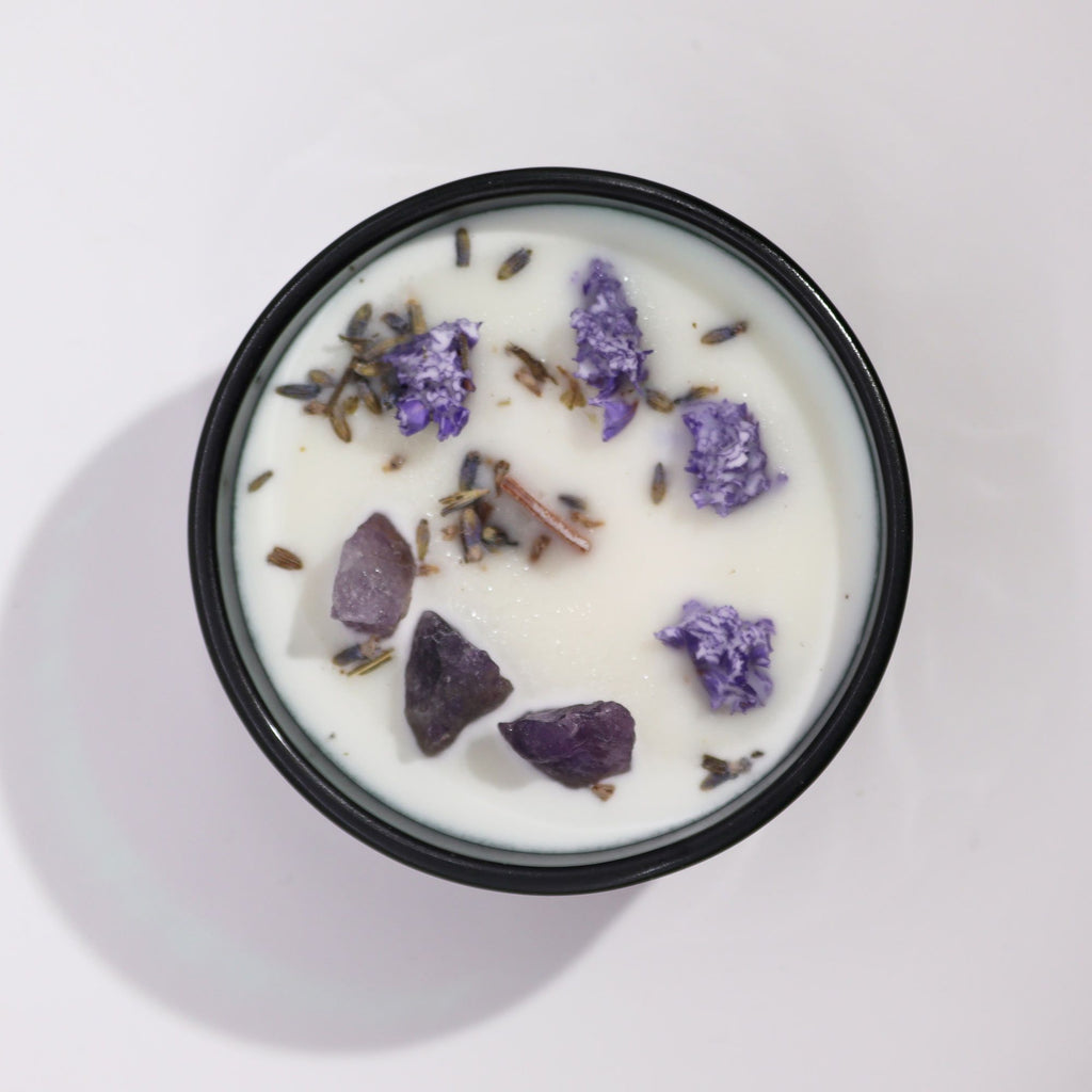 Hop Hare Crystal Magic Flower Candle – The Moon