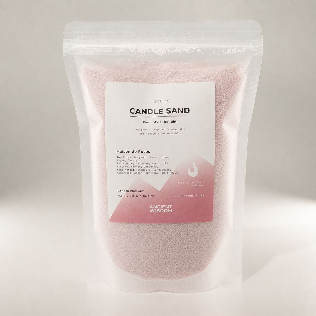 Candle Sand – Dusty Rose Maison de Roses