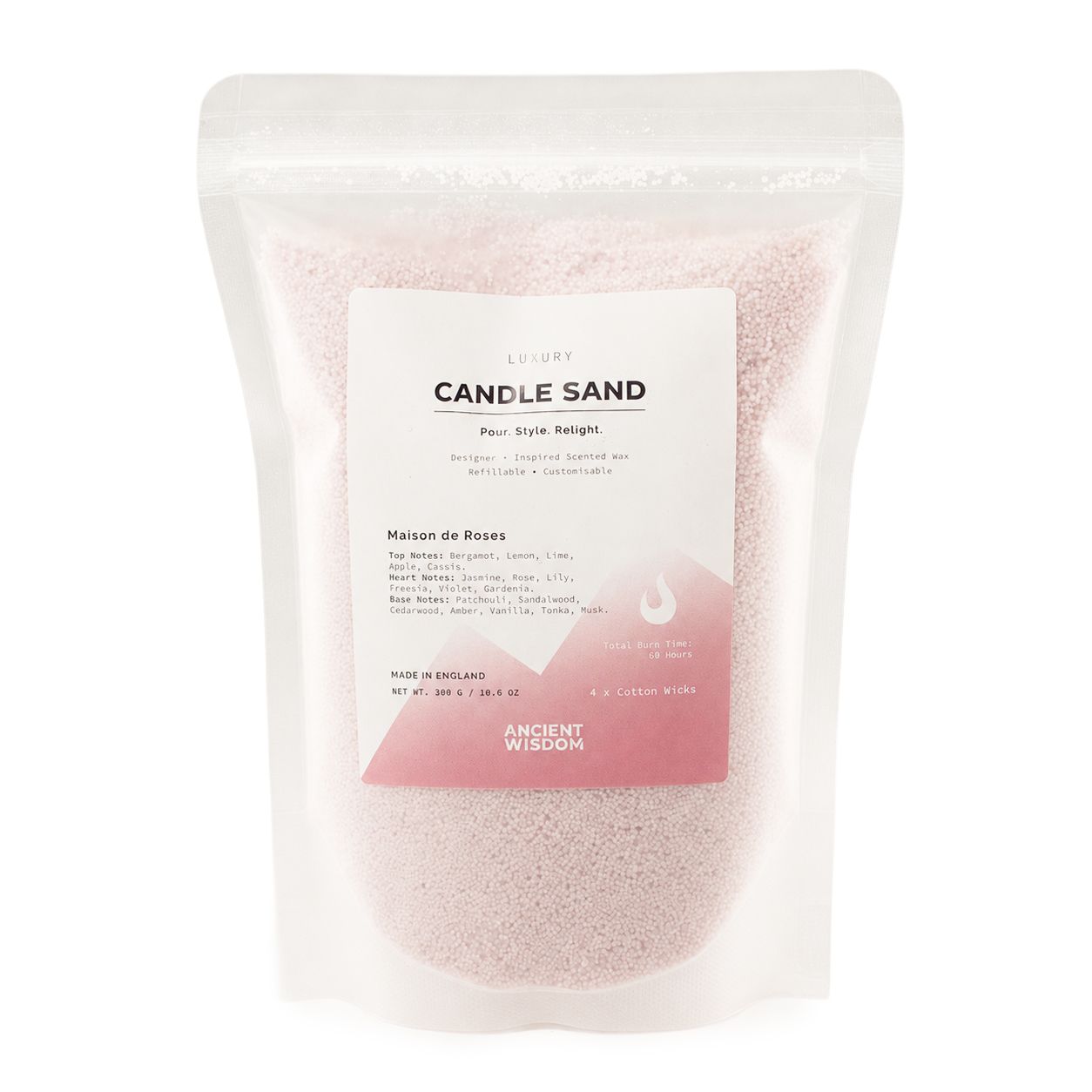 Candle Sand – Dusty Rose Maison de Roses
