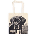 Nomad Sari Iconic Basic Tote Bag - Dog's Life - Natural 4oz