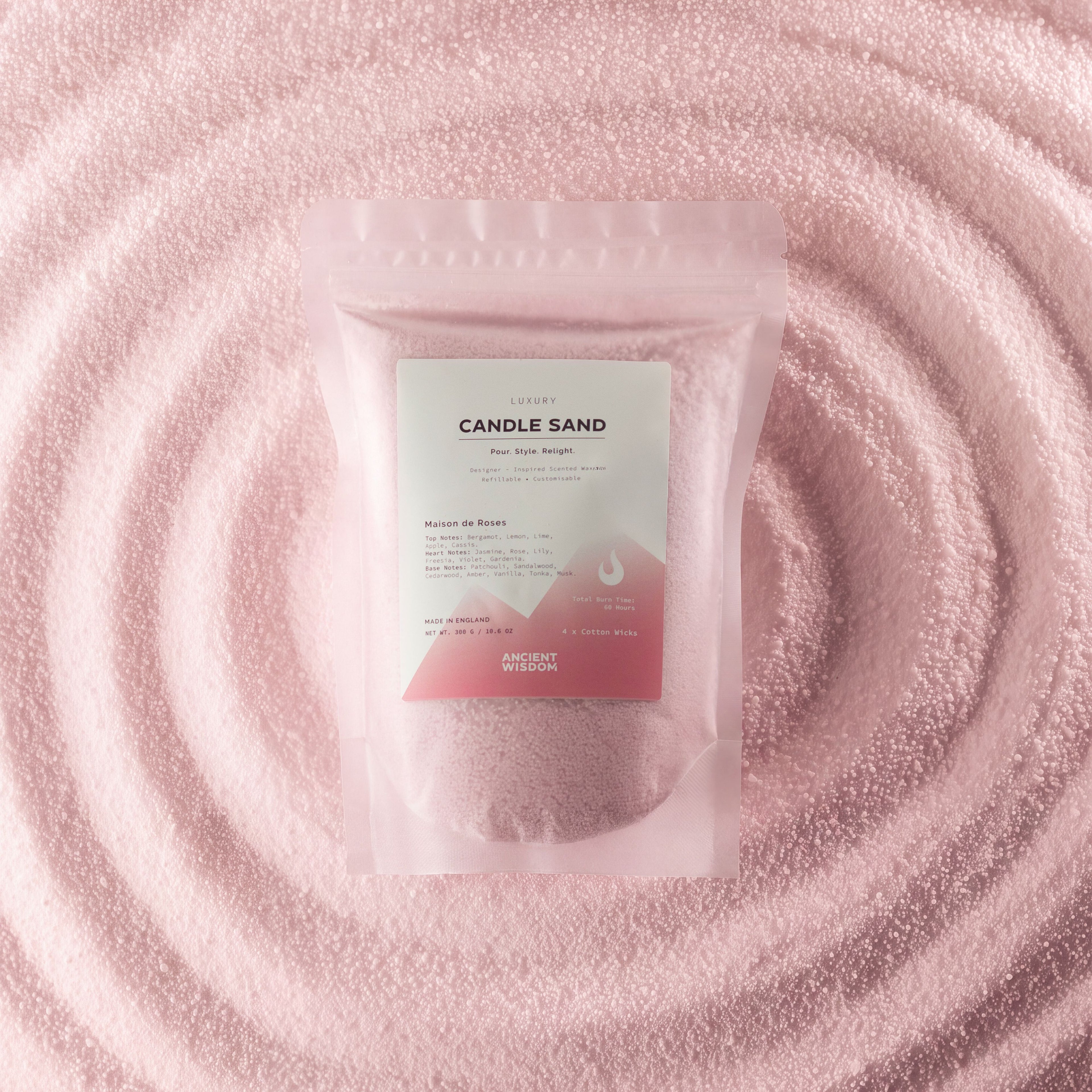 Candle Sand – Dusty Rose Maison de Roses