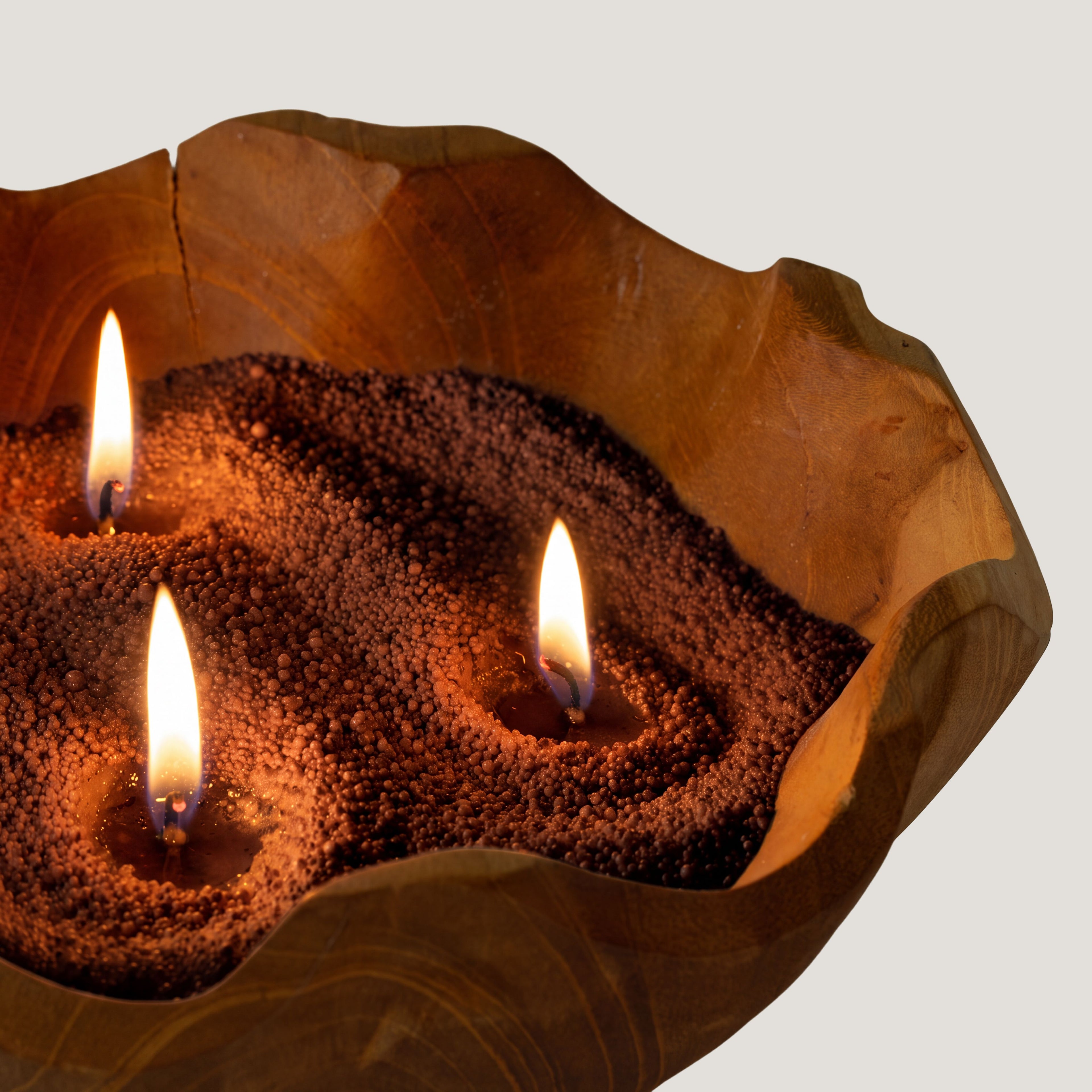 Candle Sand – Mocha Brown Crimson Crystal